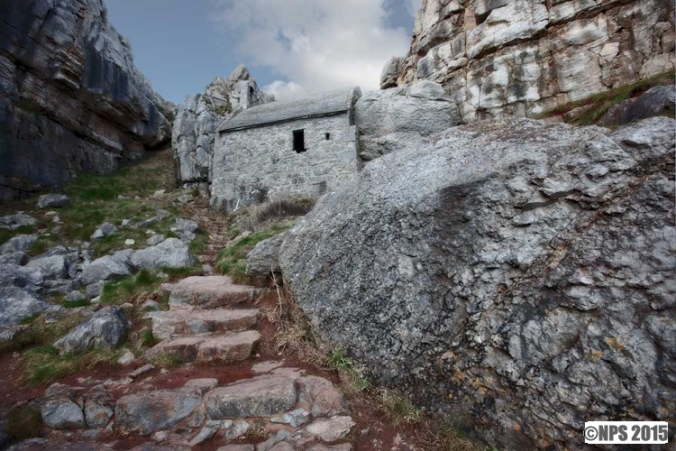 St Govan's Chapel
Saint Govan's Chapel near Bosherston in the Pembrokeshire National Park
