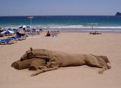 Sea Horse
Sand sculpture in Benidorm
