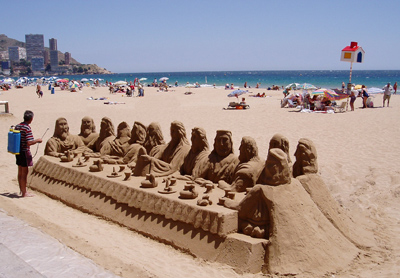 The 12 Disciples
Sand sculpture in Benidorm
